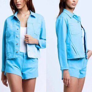 L'AGENCE Light Blue Jean Jacket